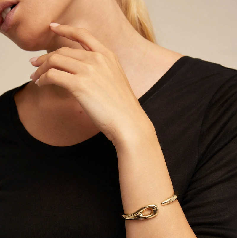 Uno de 50 Tangled Bracelet, Gold