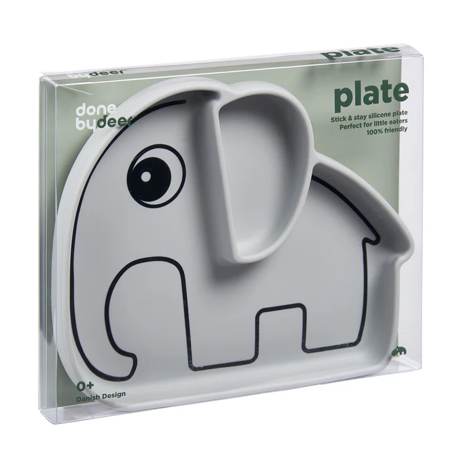 Stick & Stay Plate, Elphee Grey