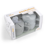 Peekaboo Spout & Snack Set, Grey