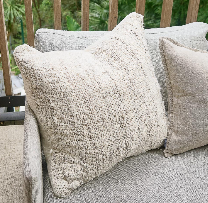 Eadie Lifestyle Wabi Cushion, Ivory