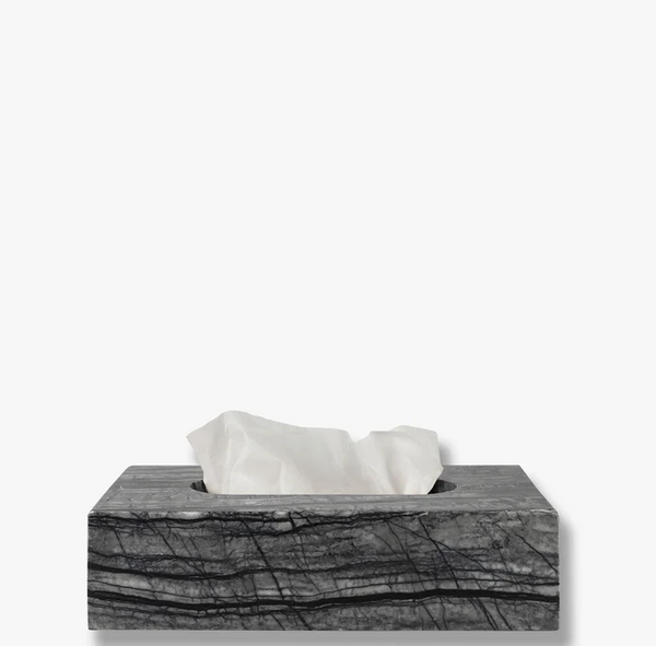 Mette Ditmer Marble Tissue Cover, Black/Grey