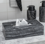 Mette Ditmer Marble Tissue Cover, Black/Grey