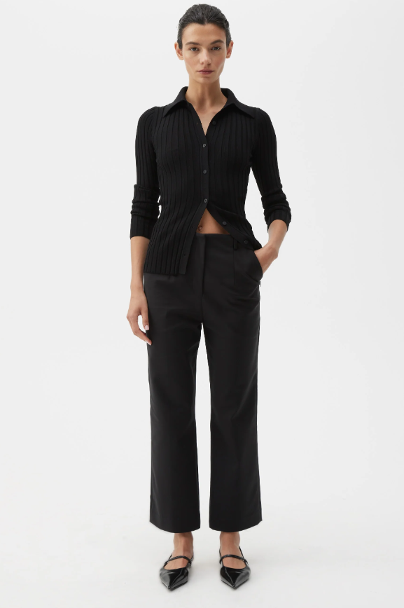 Morrison, Vaucluse Crop Trouser, Black