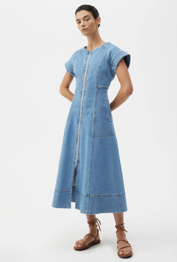 Morrison, 'Clovelly' Denim Dress, Light Blue