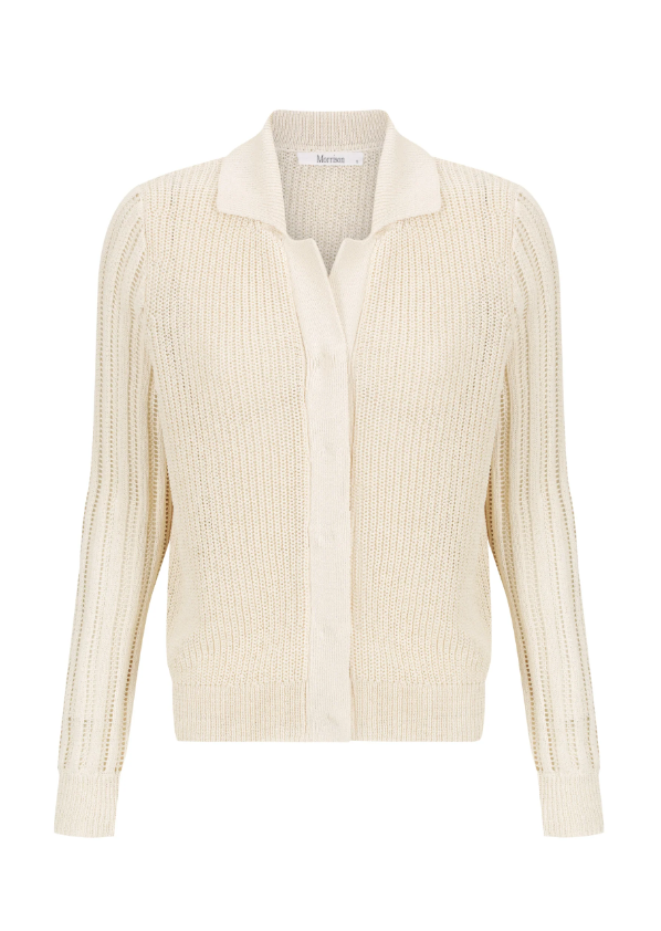 Morrison, 'Byron' Knit Cardigan, Milk