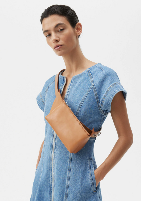 Morrison, 'Luna' Leather Bag, Caramel