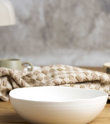 At Home Serving Bowl White