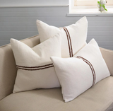 Eadie Orion Cushion, White/Choc