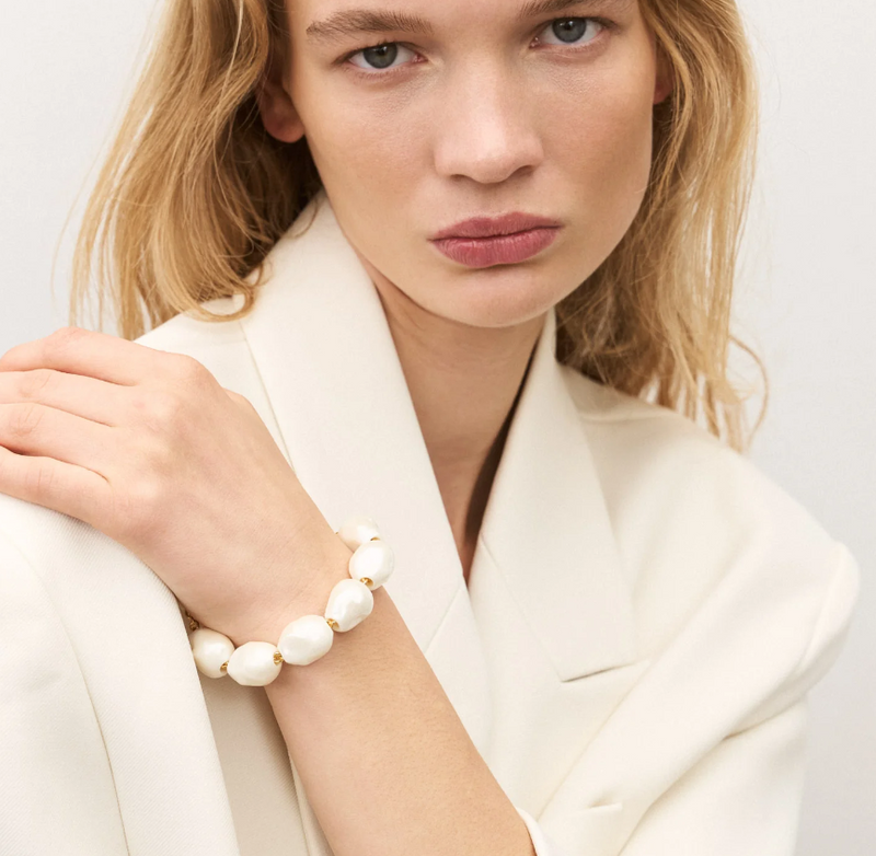 Vanessa Baroni Organic Pearl Bracelet, Pearl