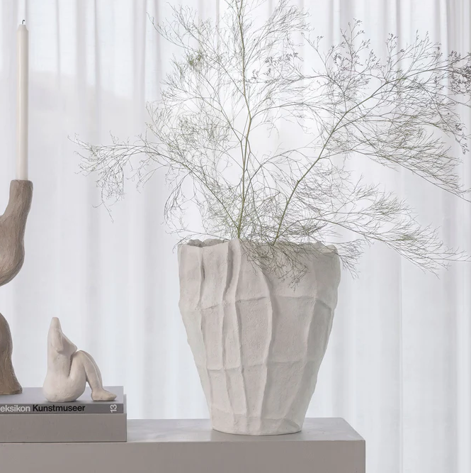 Mette Ditmer,  Artistic Vase, Off-white