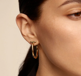 Uno de 50 Electrifying Earrings, Gold