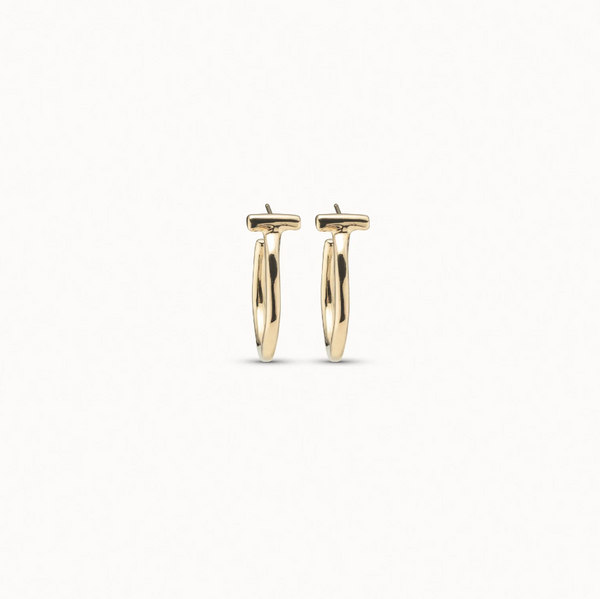 Uno de 50 Electrifying Earrings, Gold