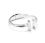 Uno de 50 Natural Double Tube Bracelet, Silver