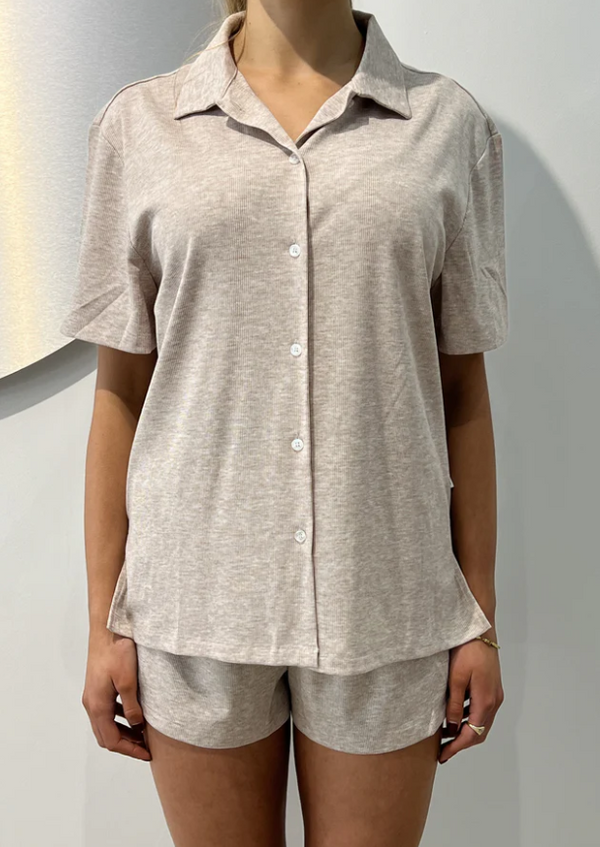 Elka Collective, Summer PJ set, Oat Marle