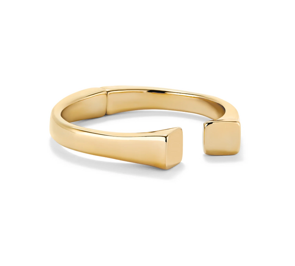 Uno de 50 Square End Spring Bracelet, Gold