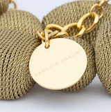 Vanessa Baroni Raffia Organic Shaped Necklace