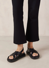 Aloha, Trunca padded black sandal