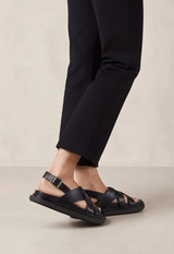 Aloha, Trunca padded black sandal