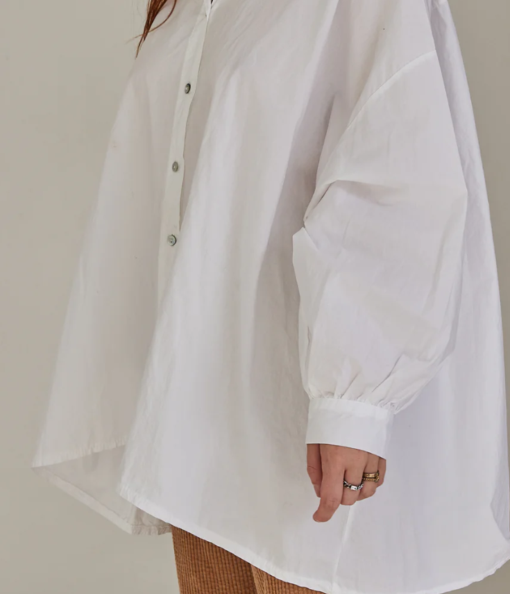 Mamapapa, Earth oversize shirt, white