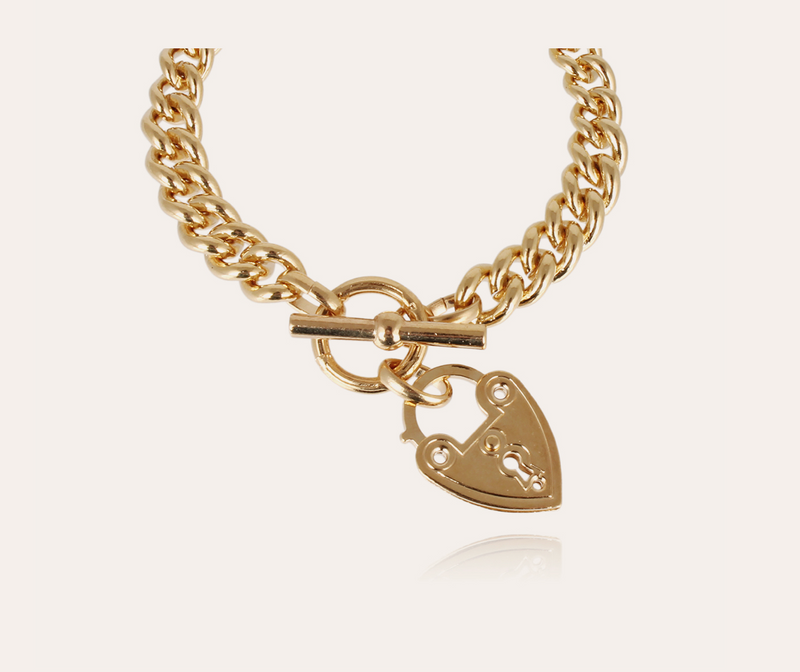 Gas Bijoux Locked Bracelet, Gold
