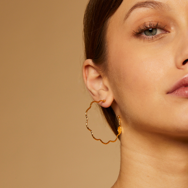 Gas Bijoux Florette Hoop Earrings