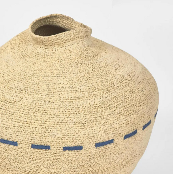 Stitch Woven Basket, Natural