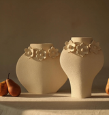 Ceramic Summer Vase 'Sculptural Flowers'