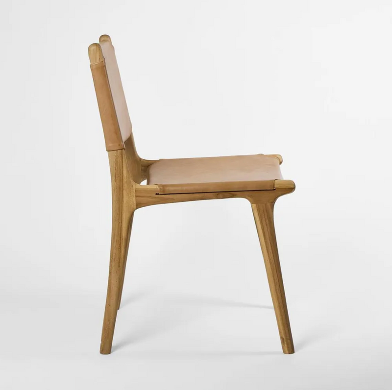 Marvin Dining Chair, Toffee Leather