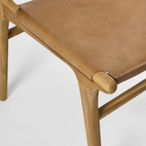 Marvin Dining Chair, Toffee Leather