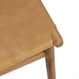 Marvin Dining Chair, Toffee Leather
