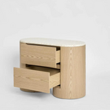 Arlo Bedside Light Oak & Terrazzo