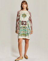 Alani Boat Neck Mini Dress, Sporty Jade