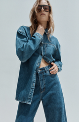Elka Collective Kennedy Denim Shirt Dark Indigo