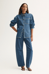Elka Collective Kennedy Denim Shirt Dark Indigo