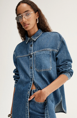 Elka Collective Kennedy Denim Shirt Dark Indigo
