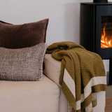 Eadie Agnes Cushion, Off white/mink
