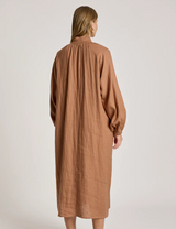 Eb+Ive Bajau Button Dress, Clay