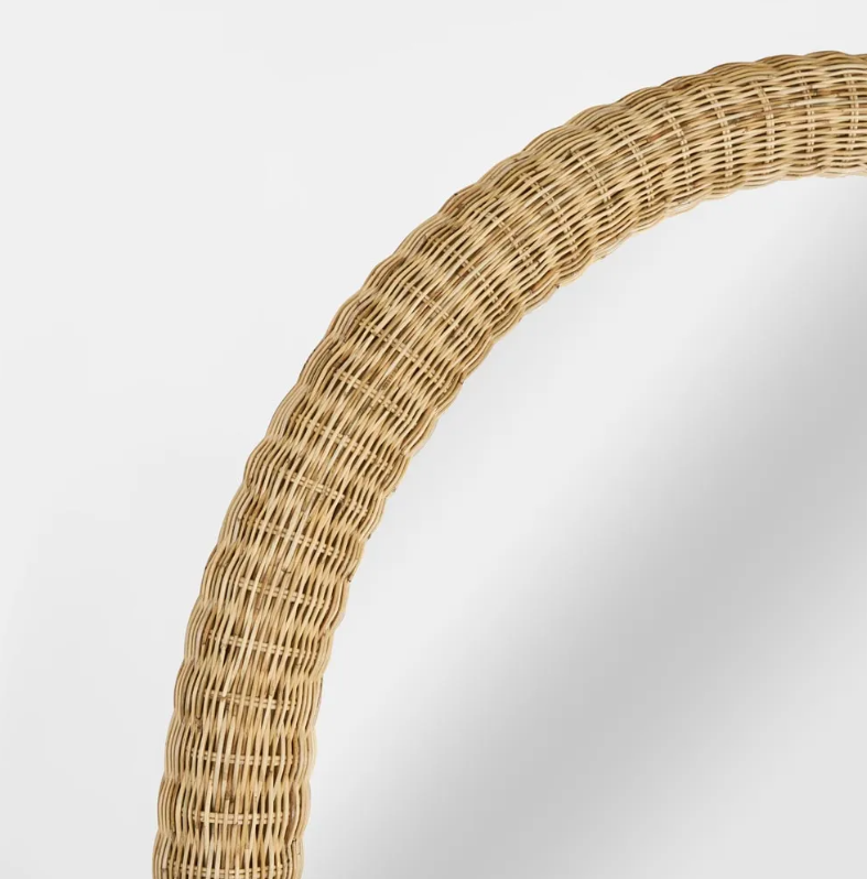 Long Island Mirror Arch Rattan – twopairs homeware
