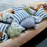 Outdoor Blue Hydrangea Cushion