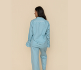 Heirloom Lace Long Sleeve Pyjama Set, Blue