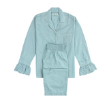Heirloom Lace Long Sleeve Pyjama Set, Blue