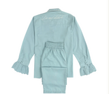 Heirloom Lace Long Sleeve Pyjama Set, Blue