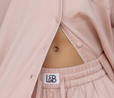 Heirloom Lace Long Sleeve Pyjama Set, Rose