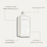 Al.ive 1L Wash Refill, Mango & Lychee