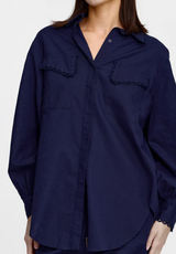 Kinny Laurel Shirt, Midnight