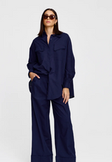 Kinny Laurel Shirt, Midnight