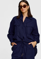 Kinny Laurel Shirt, Midnight