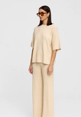 Kinny Camden Knit Tee, Natural