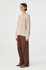 Arcaa Solene Sweater, Cream & Sand