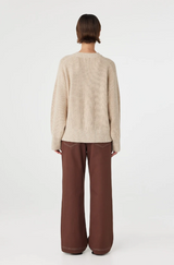 Arcaa Solene Sweater, Cream & Sand